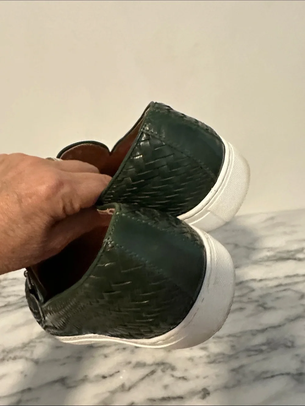 Marc Nolan Green  Woven Horse-Bit Boardwalk Sneakers Sz 10 Mens